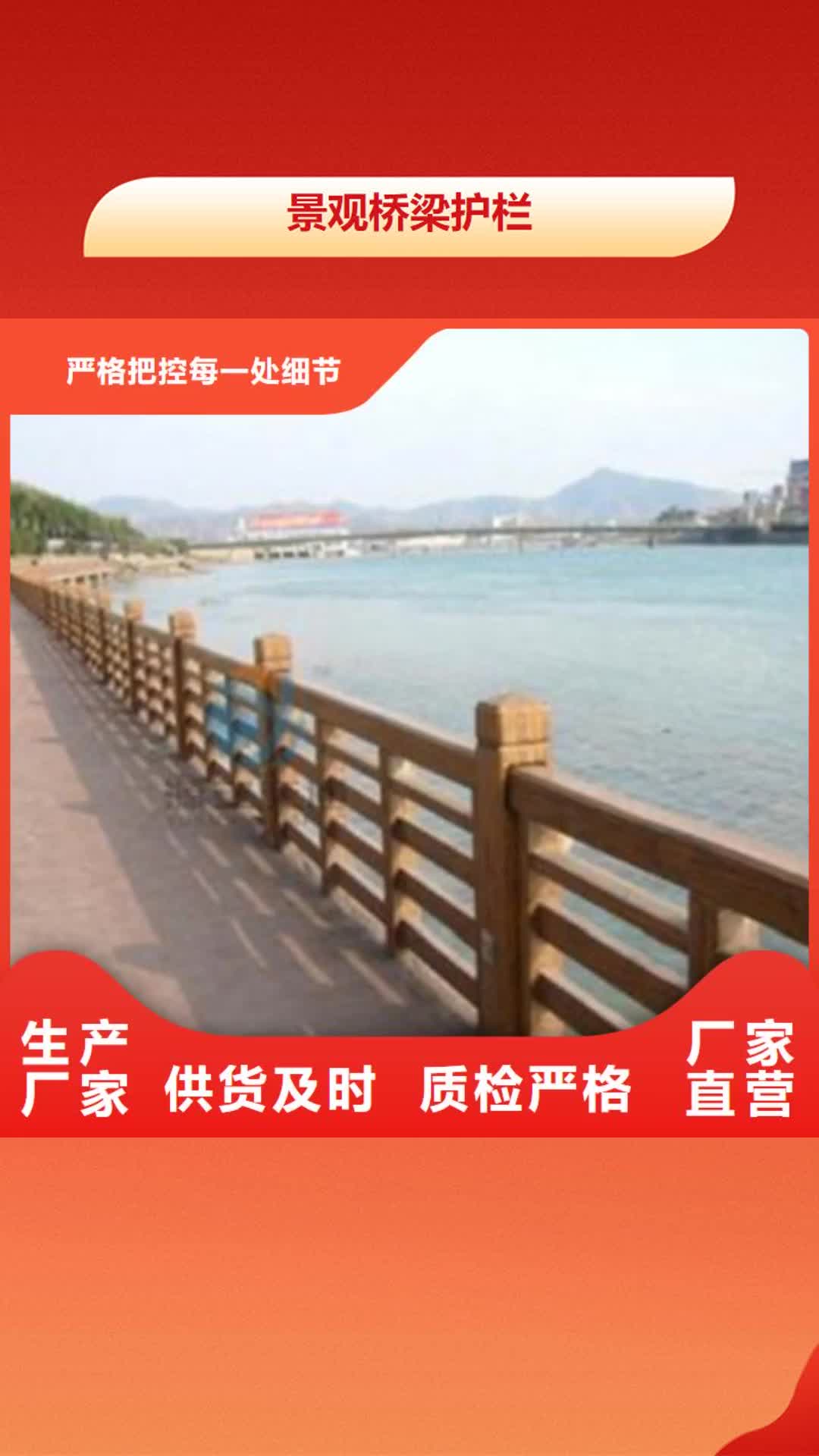 【荆门 景观桥梁护栏,镀锌喷塑防撞栏实力优品】